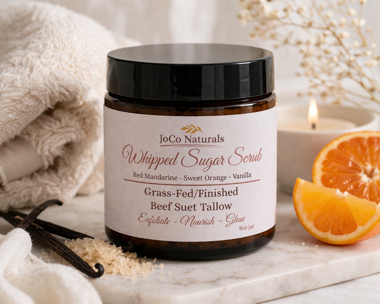 Whipped Tallow Sugar Scrub