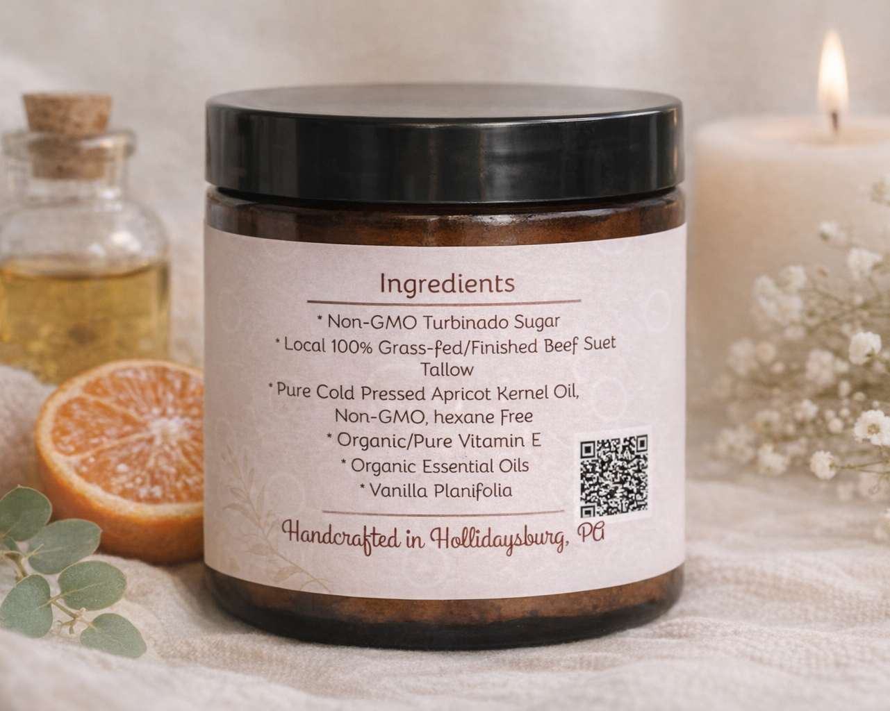 Whipped Tallow Sugar Scrub